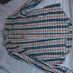 st johns bay mens button up dress shirt long sleeve large classic fit